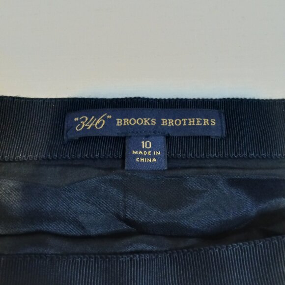 Brooks Brothers Skirt Size 10 Navy Accordion Pleated A-line Mid Length - Picture 6 of 9